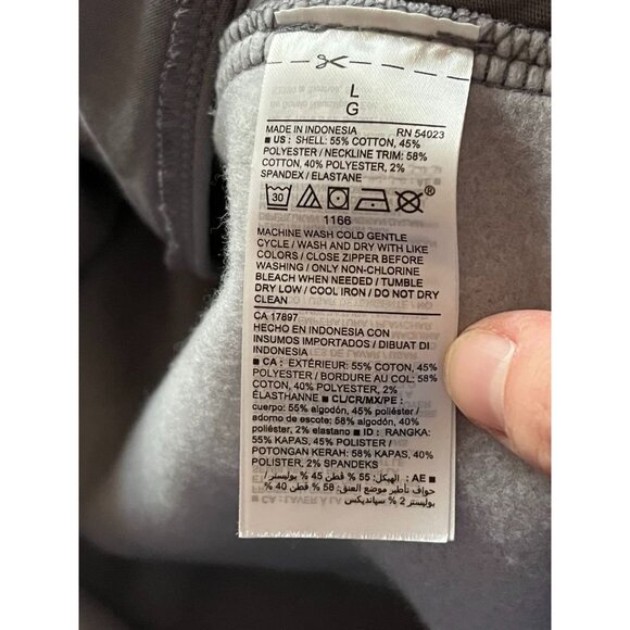 NWT Old Navy Gray Camo Half-Zip Pullover Hoodie Soft Cozy Fleece Unisex Casual W - Picture 4 of 6